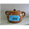 Image 1 : 2Gallon lidded stoneware bean pot