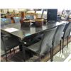 Image 1 : Contemporary black dining room table