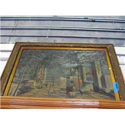 Framed original oil on canvas painting