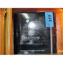 5pc set of royal doulton platinum super fine