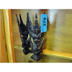 Pair of aboriginal wood carvings
