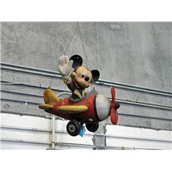 Mickey mouse in an airplane decorative hanging