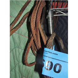 Lot of steel braided cable