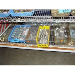 Large shelf lot of assorted hilti bolts, anchor