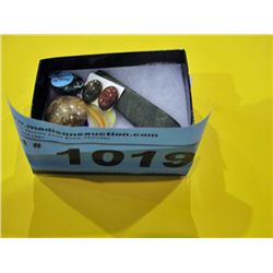 Box of polished stones