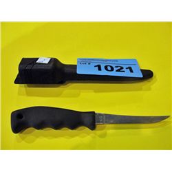 Buck knife with sheath