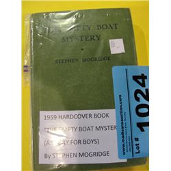 1959 hard cover book "the empty boat mystery"