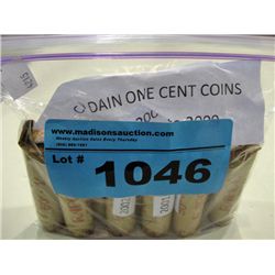 10 rolls of canadian one cent coins 2000-09