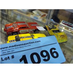 3 collectable redline hotwheels cars
