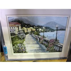 Framed original oil on board painting