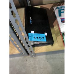 Black case filled with music CDs