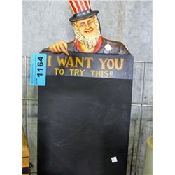 Uncle sam i want you to try this menu board