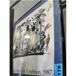 Framed ken done new york exhibition 1987