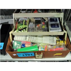 FIshermans tackle box and contents