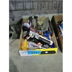 One box of assorted kitchen gadgets