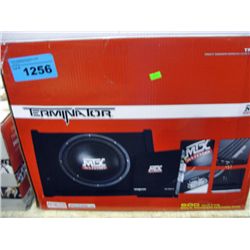 MTX audio terminator 600W sub box with amp