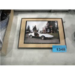 Framed concept car print