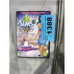 Sims 3 kerry perry sweet treats DVD rom