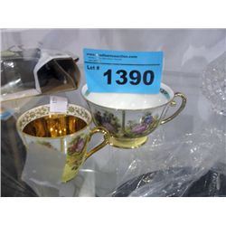 2 german porcelain tea cups