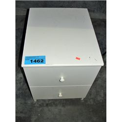 White 2 drawer night stand