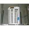 Image 1 : White plastic laundry basket