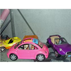 3 childrens toy cars