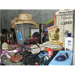 Shelf lot of general household items