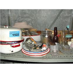 shelf lot of collectables and misc items