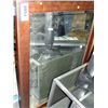 Image 1 : Wood framed bevelled wall mirror