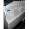 Image 1 : White bookshelf style single size headboard