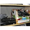 Image 1 : Shelf lot of electronics and box of remote control