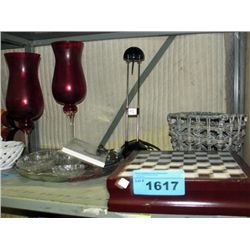 Shelf lot of household items