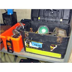 Shelf lot of tools hardware and misc