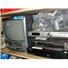 Image 1 : shelf lot of assorted home electronics;