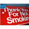 Image 1 : Thank you for not smoking sign