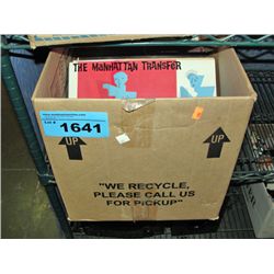 Box of vintage records