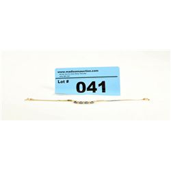 14kt Gold Sapphire & Diamond Tennis Bracelet