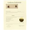 Image 2 : Red Garnet 7 Diamond Earrings New/ Unused