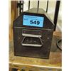 Image 1 : Brown metal toolbox and contents