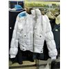 Image 1 : ladies white fuax fur collared jacket