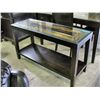 Image 1 : Contemporary parkay glasstop server/ hall table