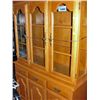 Image 1 : Solid maple lighted buffet and hutch