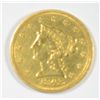 Image 1 : 1843 $2.50 GOLD LIBERTY AU CLEANED