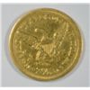 Image 2 : 1843 $2.50 GOLD LIBERTY AU CLEANED