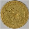 Image 2 : 1848-C $5 GOLD VF NICK ON REVERSE RARE CHARLOTTE GOLD