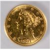Image 2 : 1881 $5 Gold   ICG62  est  $540-$550