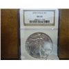 Image 1 : 2005 AMERICAN SILVER EAGLE NGC MS69