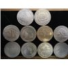 10 ASSORTED $1 CASINO TOKENS