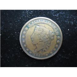 1837 HARD TIMES TOKEN HT-42 NOT ONE CENT FOR