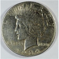 1934-S Peace Dollar XF